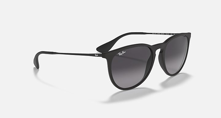 Ray-Ban RB4171 Unisex Erika Round Black Sunglasses