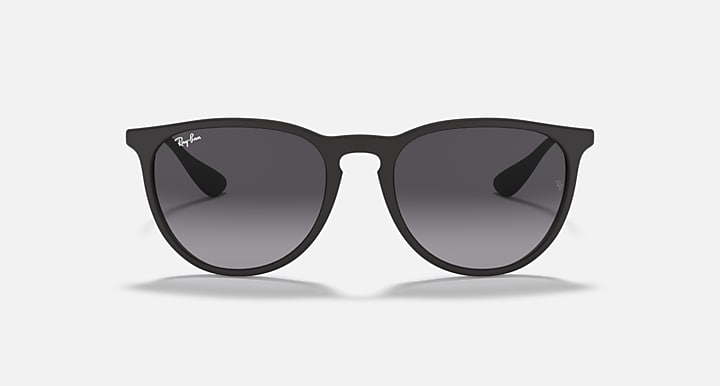 Ray-Ban RB4171 Unisex Erika Round Black Sunglasses