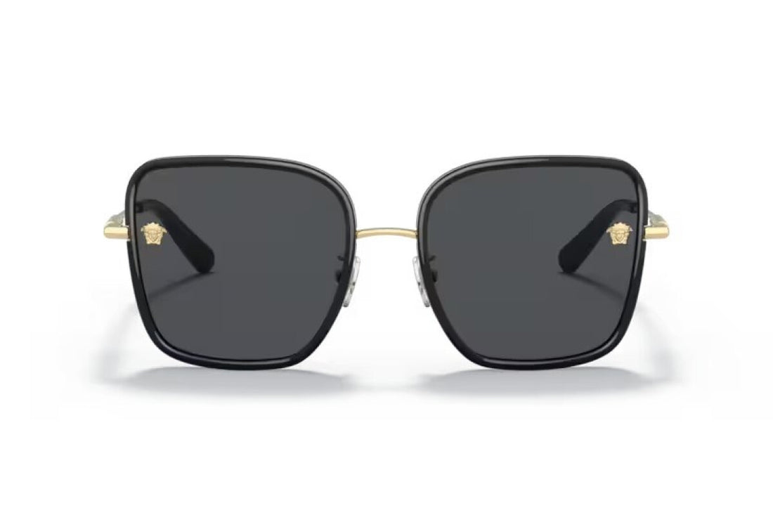 Versace 2247D Unisex Black Square Sunglasses