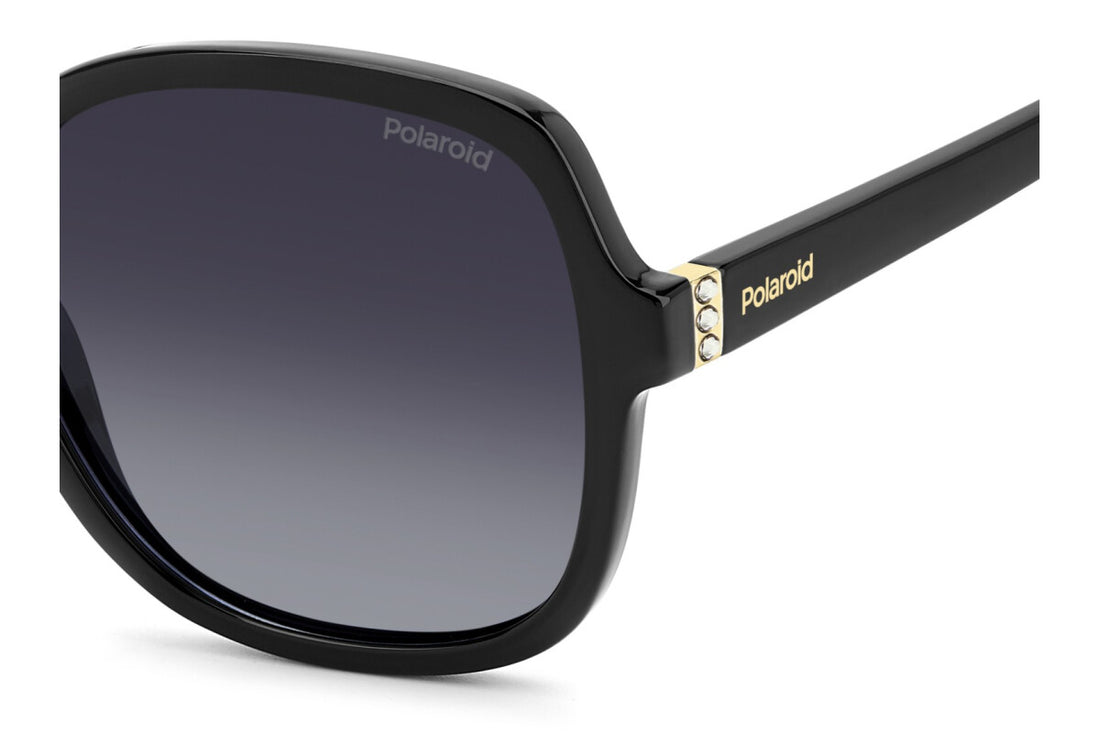 Polaroid 4177/S Women Glossy Black Oversized Square Sunglasses