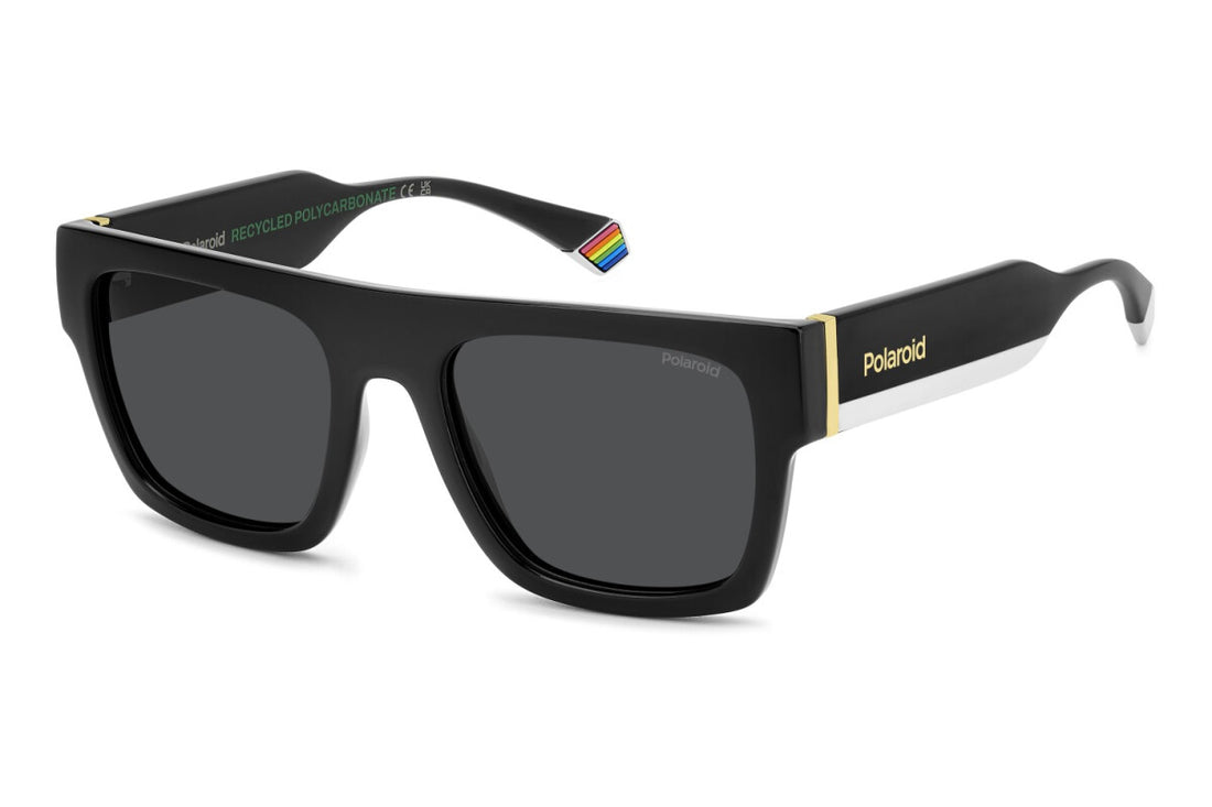 Polaroid 6224/S Men Bold Black Square Sunglasses