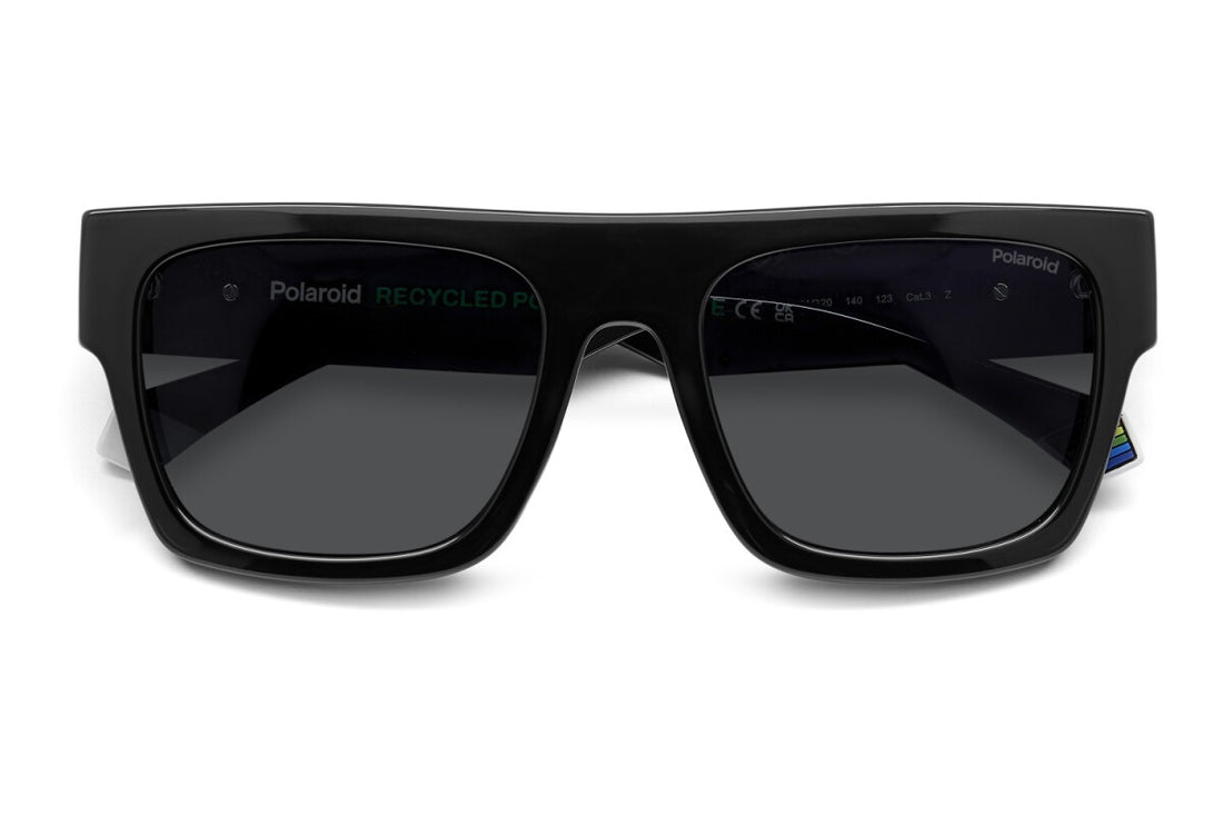 Polaroid 6224/S Men Bold Black Square Sunglasses