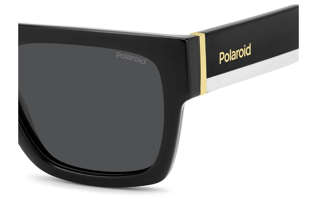 Polaroid 6224/S Men Bold Black Square Sunglasses