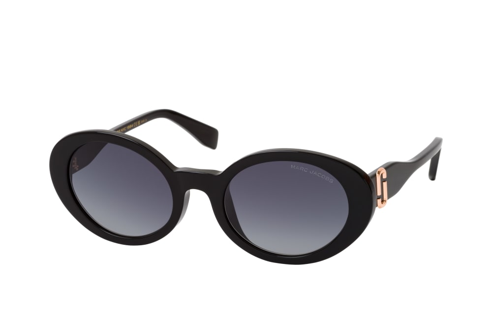 Marc Jacobs 792/F/S Women Oval Black Sunglasses