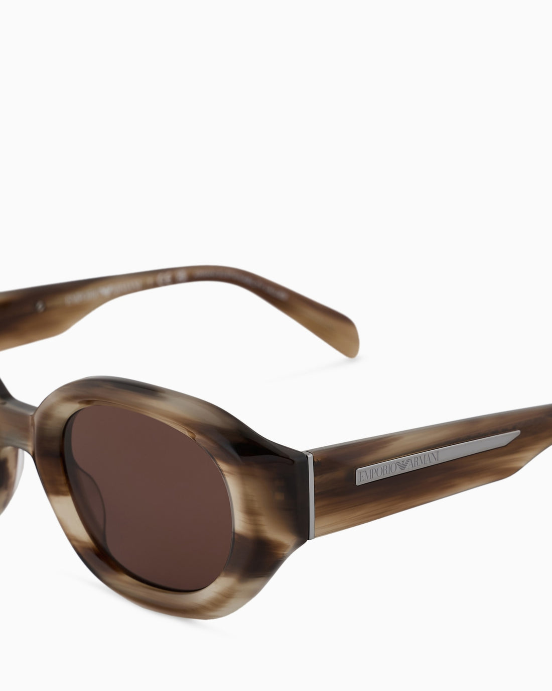 Emporio Armani EA4230U Unisex Brown Round Sunglasses