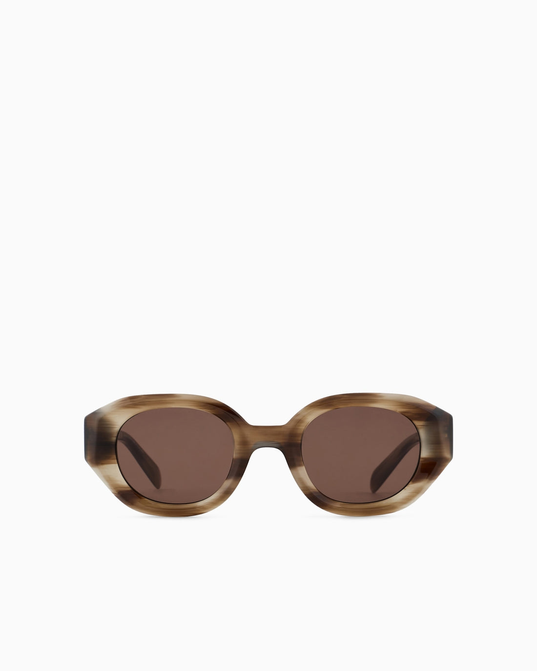 Emporio Armani EA4230U Unisex Brown Round Sunglasses