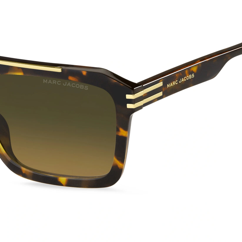 Marc Jacobs 752 Unisex Square Tortoiseshell Sunglasses