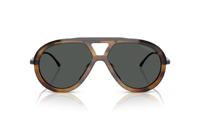 Emporio Armani EA4242 Unisex Havana Aviator Sunglasses