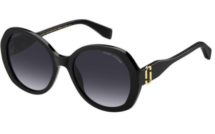 Marc Jacobs 763 Women Oversized Round Black Sunglasses