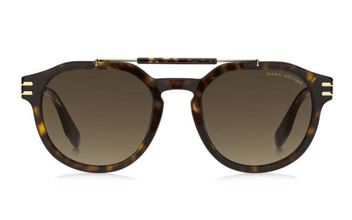 Marc Jacobs 675 Unisex Round Tortoiseshell Sunglasses