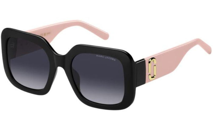 Marc Jacobs 647 Women Oversized Square Black and Pink Sunglasses