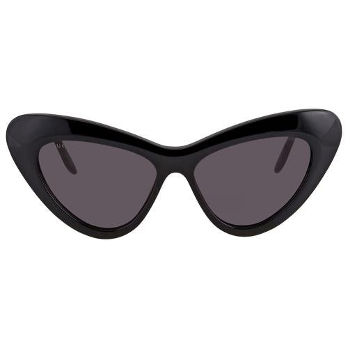 Gucci GG0895S Women Gloss Black Cat Eye Designer Sunglasses