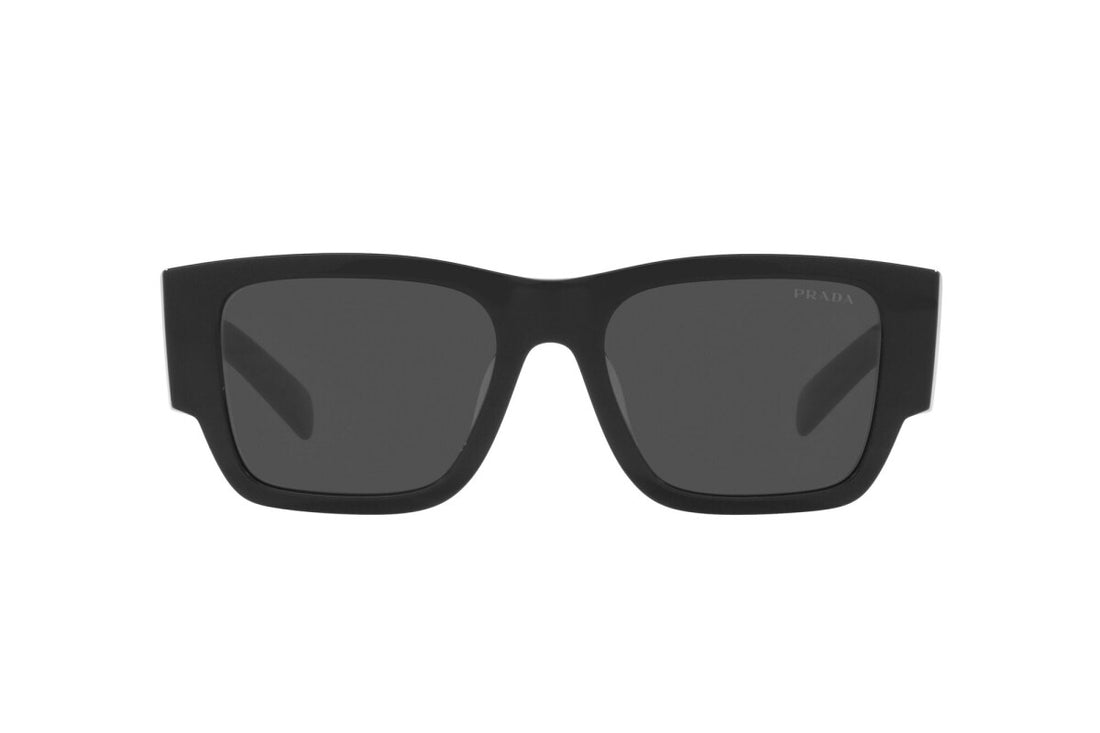 Prada 10ZS Men Black Rectangular Sunglasses