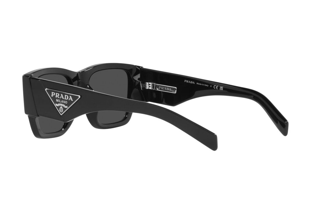 Prada 10ZS Men Black Rectangular Sunglasses