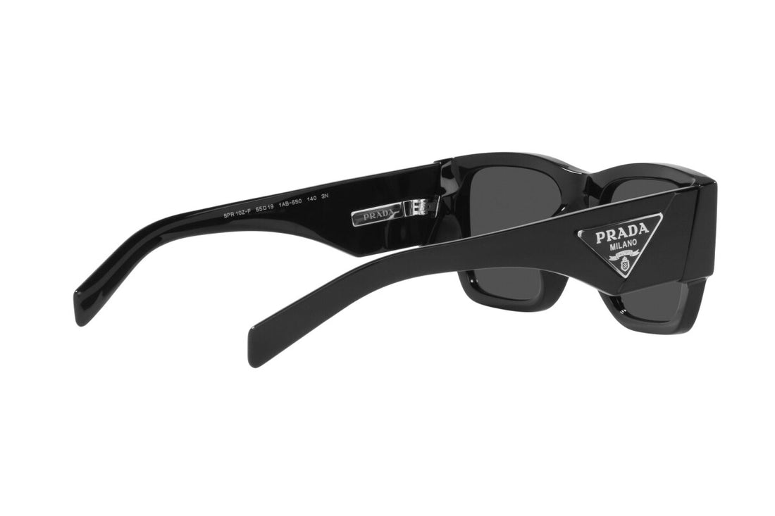 Prada 10ZS Men Black Rectangular Sunglasses