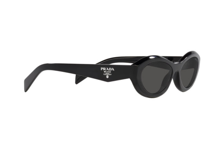 Prada 26ZS Women Black Oval Sunglasses