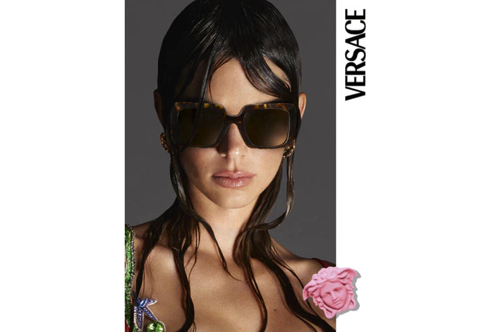 Versace VE4405 Women Dark Brown Sunglasses