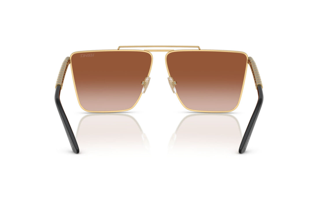 Versace 2266 Unisex Brown Square Sunglasses