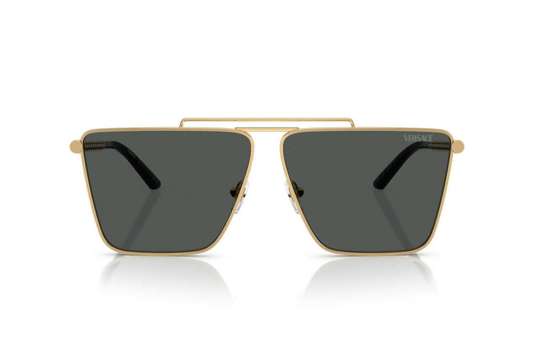 Versace 2266 Unisex Black Square Sunglasses