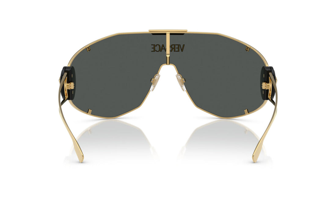 Versace 2268 Unisex Wraparound Shield Sunglasses