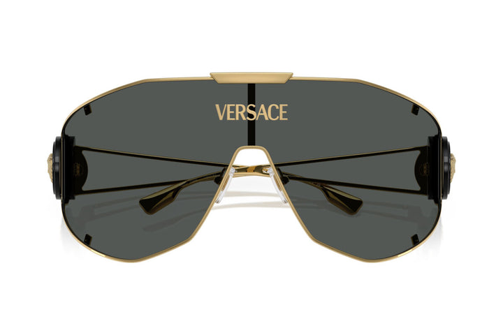 Versace 2268 Unisex Wraparound Shield Sunglasses