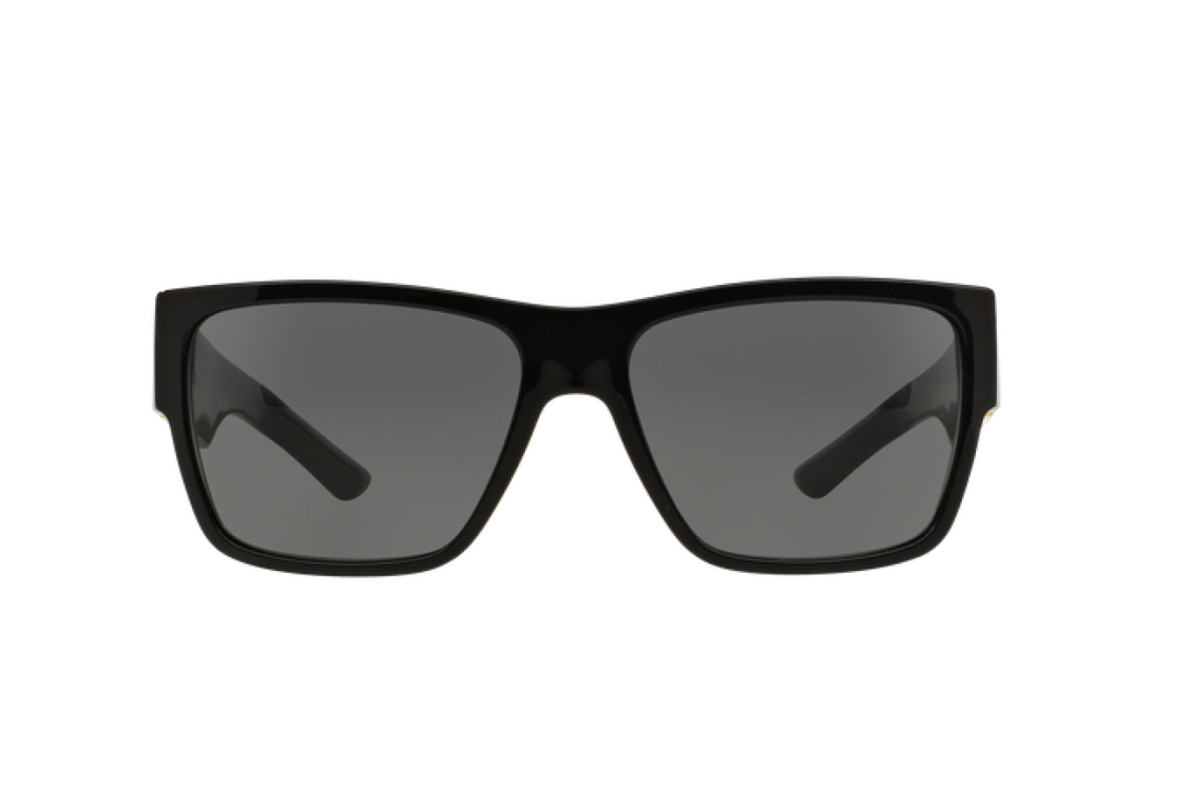 Versace 4296 Unisex Greca Black Square Sunglasses