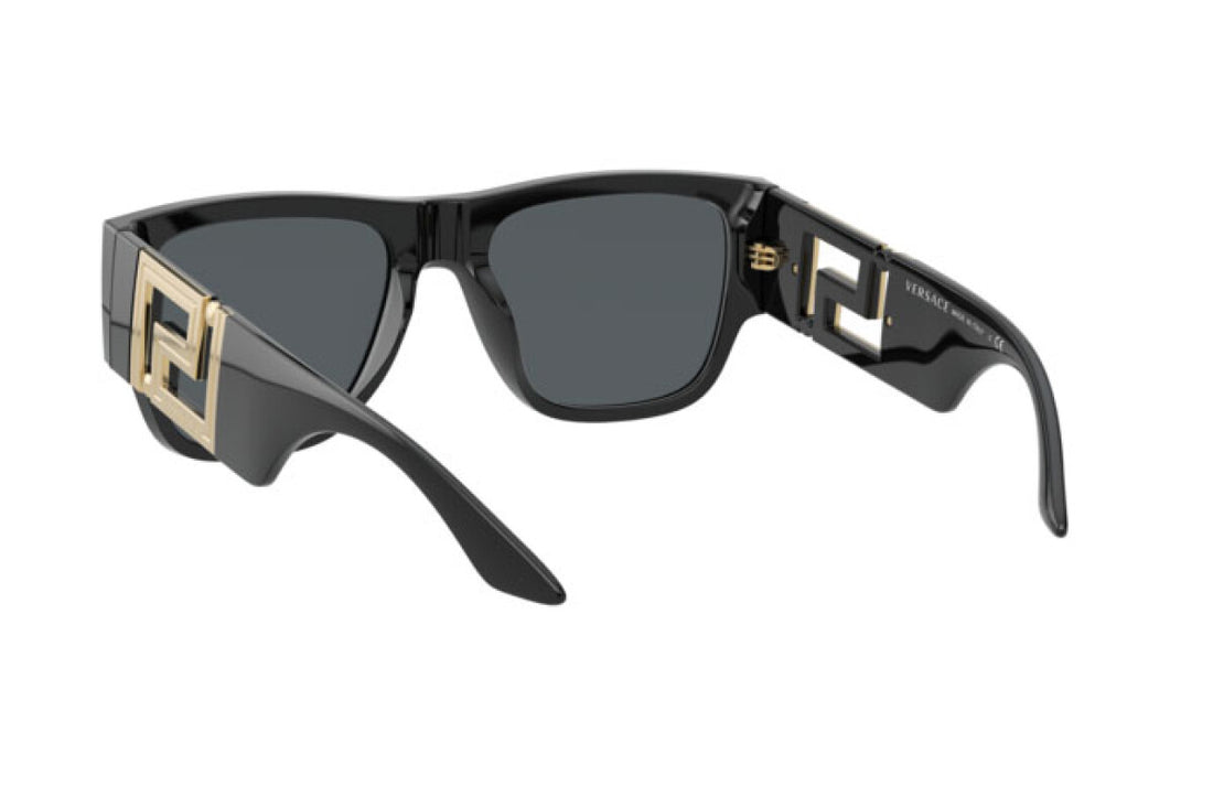 Versace 4403 Unisex Greca Black Square Sunglasses