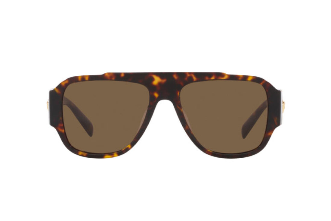 Versace VE4436U Men Tortoiseshell with Gold Pilot Sunglasses